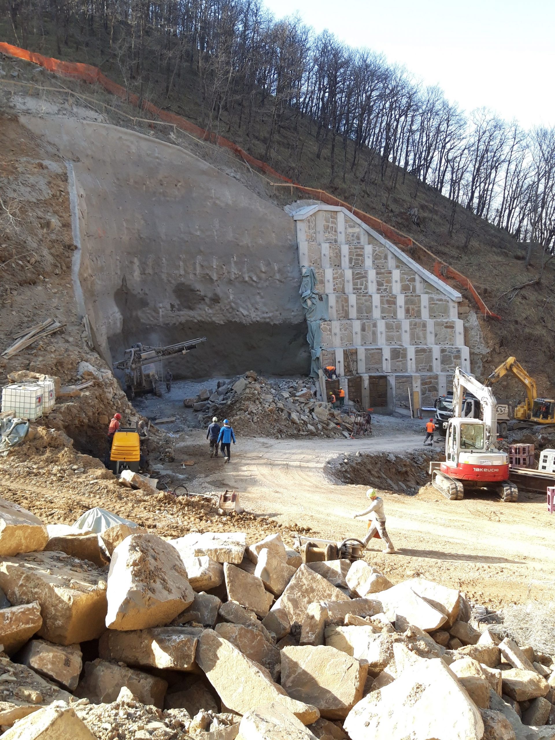 Infrastructure construction site